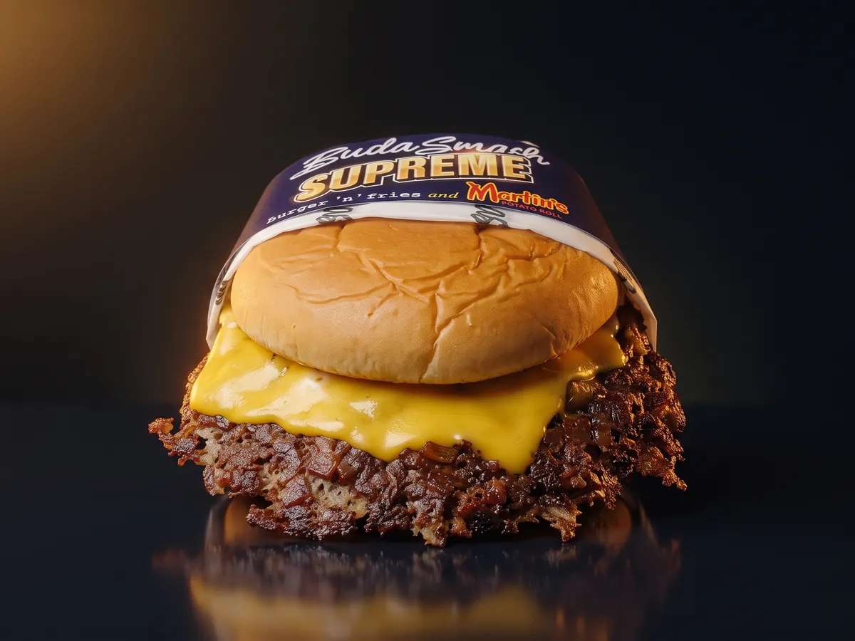 BudaSmash Supreme burger